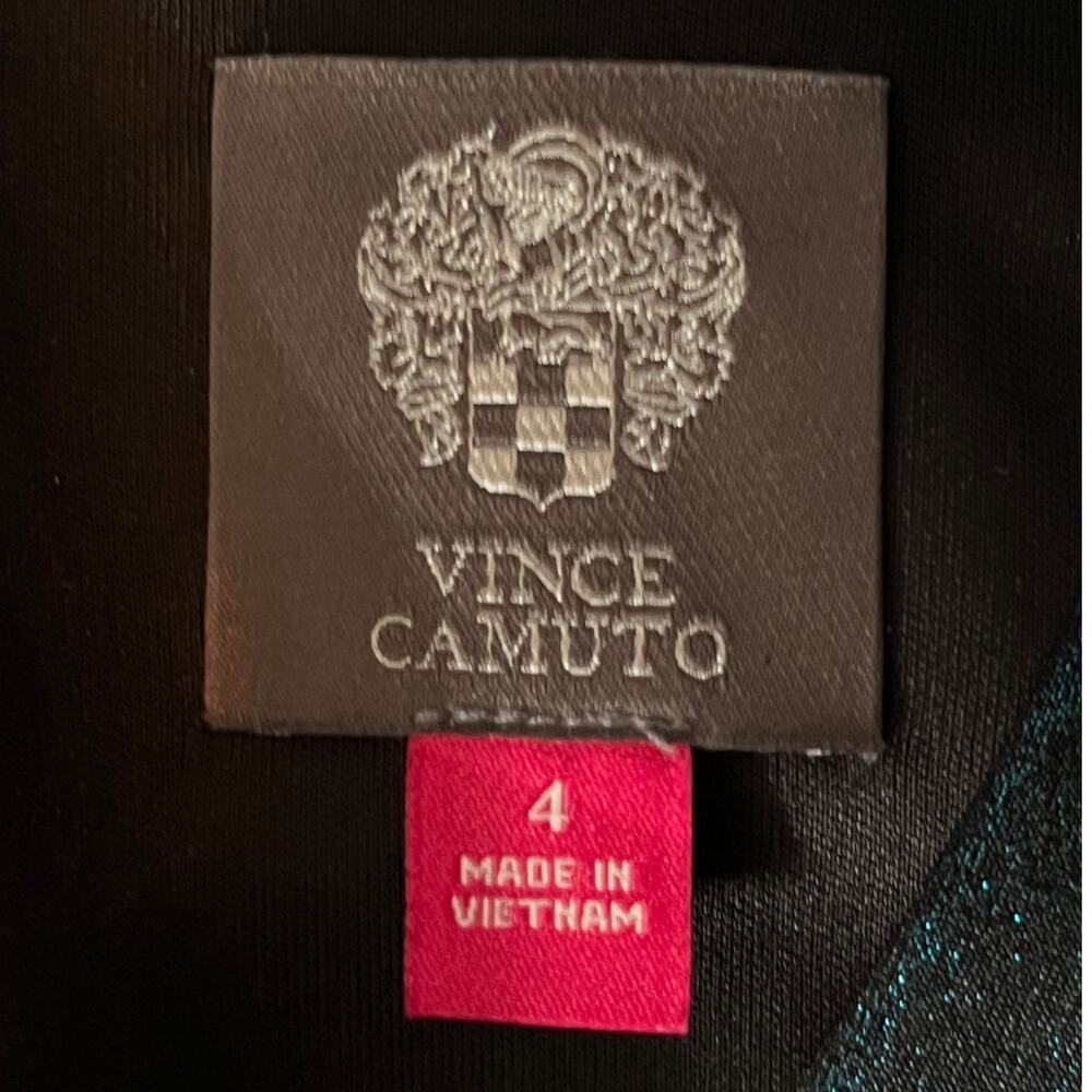 Vince Camuto dress Ruched faux wrap bodycon size 4 - Picture 6 of 7